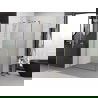 Mexen Exo scharnierend douchecabine 70 x 75 cm, transparant, goud - 8181-070-075-50-00