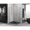 Mexen Exo-BR cabina de ducha abatible 70 x 85 cm, transparente, dorada - 8181-070-085-50-00