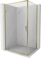 Mexen Exo-BR Duschkabine zum Öffnen 75 x 85 cm, transparent, gold - 8181-075-085-50-00