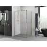 Mexen Exo pivot shower cabin 100 x 90 cm, transparent, gold - 8181-100-090-50-00