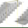 Mexen Exo Duschkabine mit Drehtür 70 x 95 cm, transparent, gold - 8181-070-095-50-00