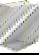 Mexen Exo scharnierende douchecabine 75 x 70 cm, transparant, goud - 817-075-070-50-00