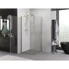 Mexen Exo Swing Shower Enclosure 75 x 75 cm, Transparent, Gold - 817-075-075-50-00