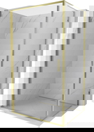 Mexen Exo svängbar duschkabin 80 x 75 cm, transparent, guld - 817-080-075-50-00