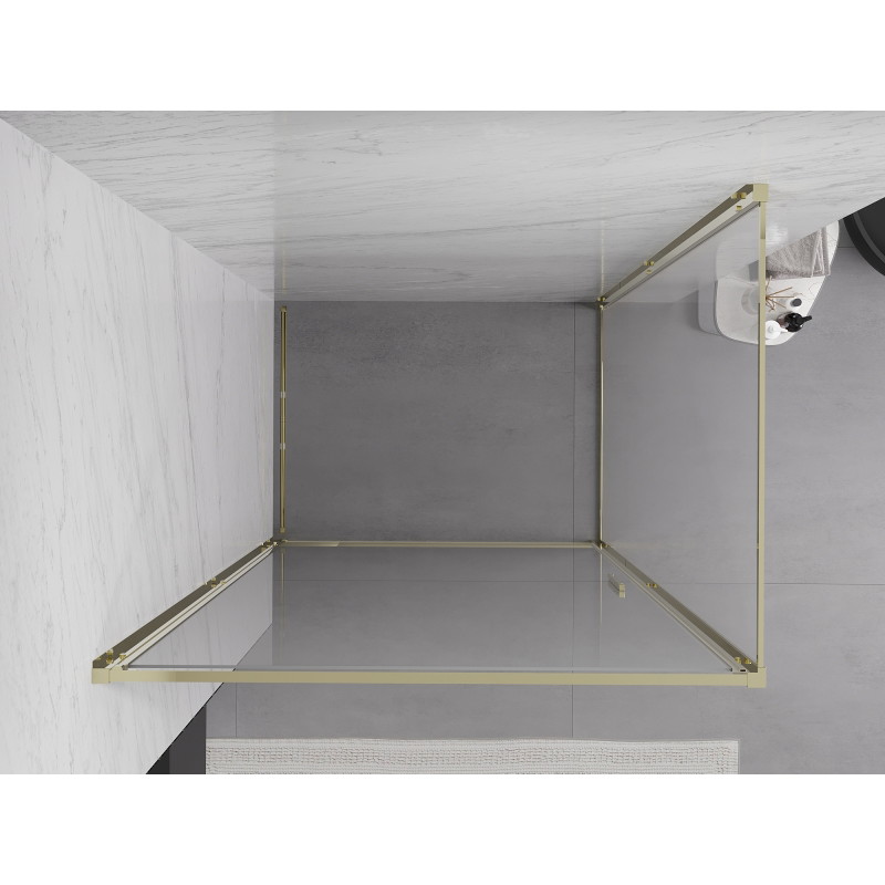 Mexen Exo-B Pendelduschkabine 70 x 80 cm, transparent, gold - 817-070-080-50-00