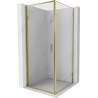 Mexen Exo-B kabina prysznicowa uchylna 80 x 80 cm, transparent, złota - 817-080-080-50-00
