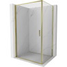 Mexen Exo-B kabina prysznicowa uchylna 80 x 85 cm, transparent, złota - 817-080-085-50-00