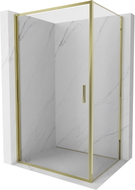 Mexen Exo-B Duschkabine kippbar 80 x 85 cm, transparent, gold - 817-080-085-50-00