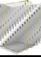 Mexen Exo cabina de ducha abatible 95 x 85 cm, transparente, dorado - 817-095-085-50-00