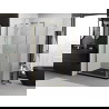 Mexen Exo nihajna tuš kabina 95 x 85 cm, prozorna, zlata - 817-095-085-50-00