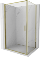 Mexen Exo-B duschkabin med svängdörr 75 x 90 cm, transparent, guld - 817-075-090-50-00