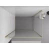 Mexen Exo-B Duschkabine schwenkbar 85 x 90 cm, transparent, gold - 817-085-090-50-00