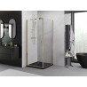 Mexen Exo-B duschkabin gångjärn 90 x 90 cm, transparent, guld - 817-090-090-50-00