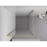 Mexen Exo-B cabina de ducha abatible 90 x 90 cm, transparente, dorada - 817-090-090-50-00