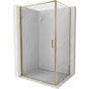 Mexen Exo-B cabina de ducha abatible 95 x 90 cm, transparente, dorada - 817-095-090-50-00