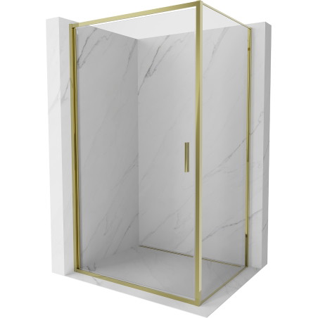 Mexen Exo-B kabina prysznicowa uchylna 70 x 95 cm, transparent, złota - 817-070-095-50-00