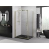 Mexen Exo-B cabine de duche de abrir 80 x 95 cm, transparente, dourada - 817-080-095-50-00
