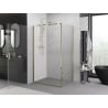 Mexen Exo cabine de douche pivotante 80 x 95 cm, transparent, doré - 817-080-095-50-00