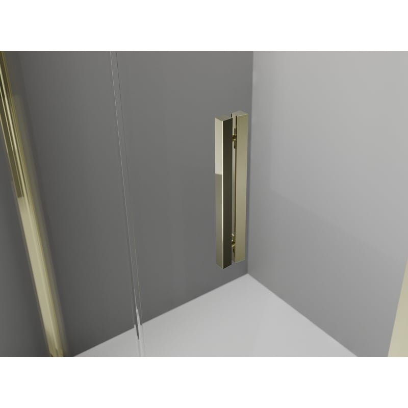 Mexen Exo-F cabina doccia pieghevole 95 x 70 cm, trasparente, dorata - 816-095-070-50-00