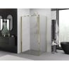 Mexen Exo-F cabina de ducha plegable 95 x 70 cm, transparente, dorada - 816-095-070-50-00