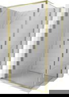 Mexen Exo cabina doccia pieghevole 80 x 75 cm, trasparente, oro - 816-080-075-50-00