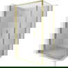 Mexen Exo klappbare Duschkabine 70 x 85 cm, transparent, gold - 816-070-085-50-00