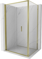 Mexen Exo-F cabina doccia pieghevole 75 x 85 cm, trasparente, dorata - 816-075-085-50-00