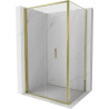 Mexen Exo-F cabine de douche pliante 80 x 85 cm, transparente, dorée - 816-080-085-50-00