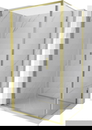 Mexen Exo cabina doccia pieghevole 80 x 85 cm, trasparente, oro - 816-080-085-50-00