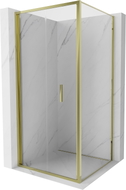 Mexen Exo-F faltbare Duschkabine 85 x 85 cm, transparent, gold - 816-085-085-50-00