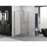 Mexen Exo 90 x 90 cm Folding Shower Cabin, Transparent, Gold - 816-090-090-50-00