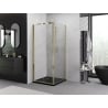 Mexen Exo-F cabina doccia pieghevole 95 x 95 cm, trasparente, oro - 816-095-095-50-00