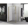 Mexen Exo-F kabina prysznicowa składana 100 x 95 cm, transparent, złota - 816-100-095-50-00