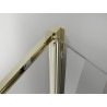 Mexen Exo-F cabina de ducha plegable 80 x 100 cm, transparente, dorada - 816-080-100-50-00