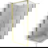 Mexen Exo Duschkabine faltbar 100 x 100 cm, transparent, gold - 816-100-100-50-00