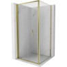 Mexen Exo-F kabina prysznicowa składana 100 x 100 cm, transparent, złota - 816-100-100-50-00