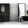 Mexen Exo-B Duo drzwi prysznicowe podwójne uchylne 90 cm, transparent, złote - 814-090-000-50-00