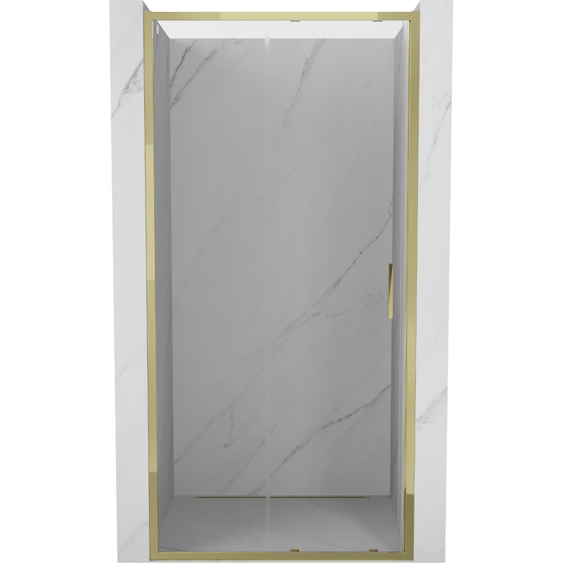 Mexen Exo-S puerta de ducha corredera 95 cm, transparente, dorada - 8151-095-000-50-00