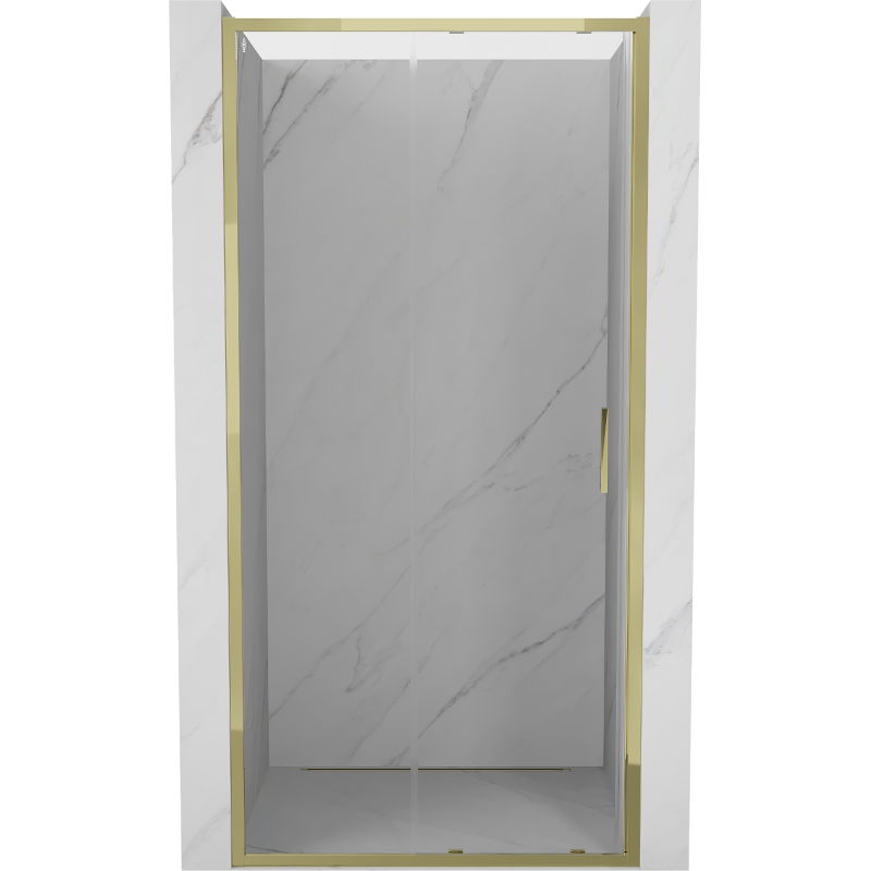 Mexen Exo schuifdouchedeur 95 cm, transparant, goud - 8151-095-000-50-00