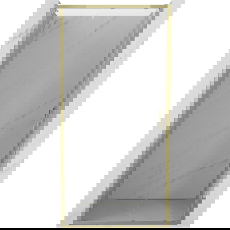 Mexen Exo schuifdouchedeur 95 cm, transparant, goud - 8151-095-000-50-00