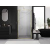 Mexen Exo-S 90 verschuifbare douchedeur, transparant, goud - 8151-095-000-50-00