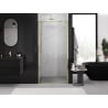 Mexen Exo 105 cm sliding shower door, transparent, gold - 8151-105-000-50-00