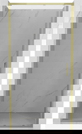 Mexen Exo skjutbara duschdörrar 120 cm, transparent, guld - 8151-120-000-50-00