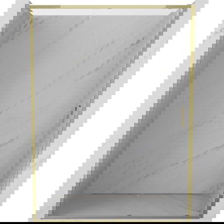 Mexen Exo rutschen Duschdier 130 cm, transparent, gëllen - 8151-130-000-50-00