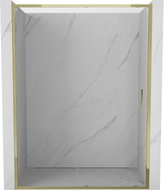 Mexen Exo-S drsna vrata za tuš 135 cm, prozorna, zlata - 8151-135-000-50-00