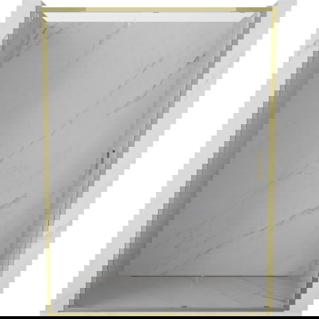 Mexen Exo schuifdouchedeur 140 cm, transparant, goud - 8151-140-000-50-00