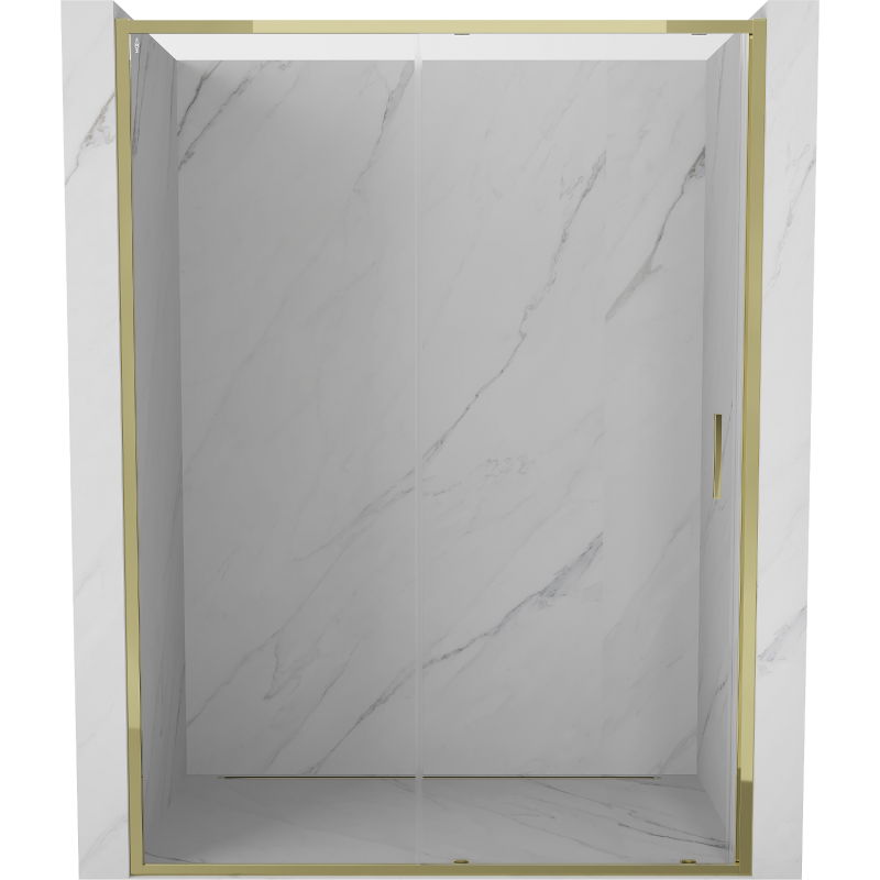 Mexen Exo schuifdouchedeur 155 cm, transparant, goud - 8151-155-000-50-00