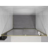 Mexen Exo-S drzwi prysznicowe rozsuwane 160 cm, transparent, złote - 8151-160-000-50-00