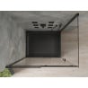 Mexen Omega sliding shower cabin 100 x 90 cm, transparent, black + Flat shower tray, black - 825-100-090-70-00-4070B