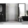 Mexen Exo double sliding shower doors 140 cm, transparent, gold - 8152-140-000-50-00